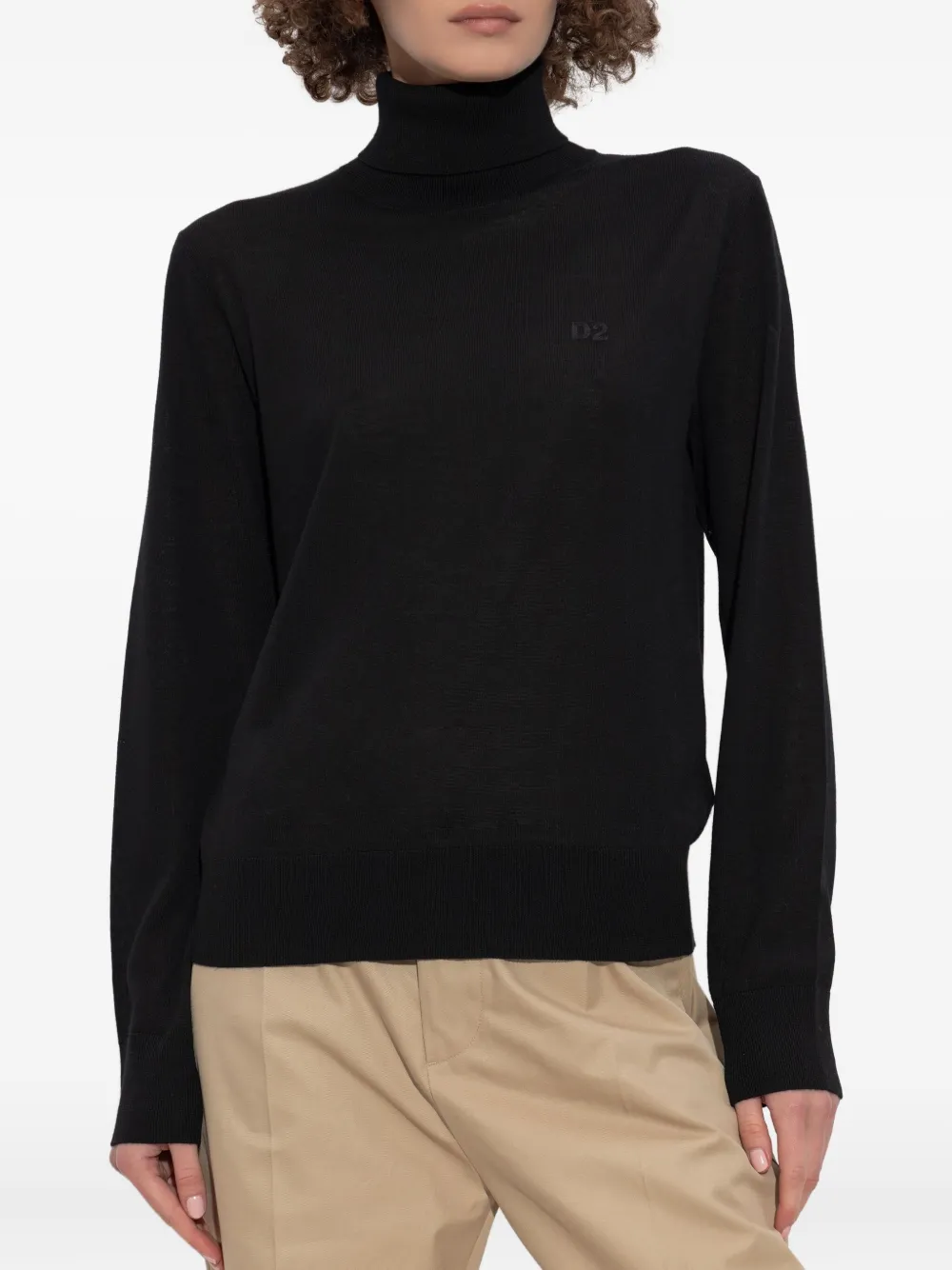 DSQUARED2 Coltrui met geborduurd logo Zwart