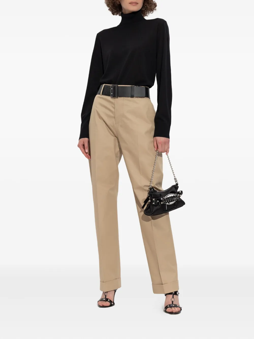 DSQUARED2 logo-embroidered turtleneck jumper | Knitted Sweaters | Image 2