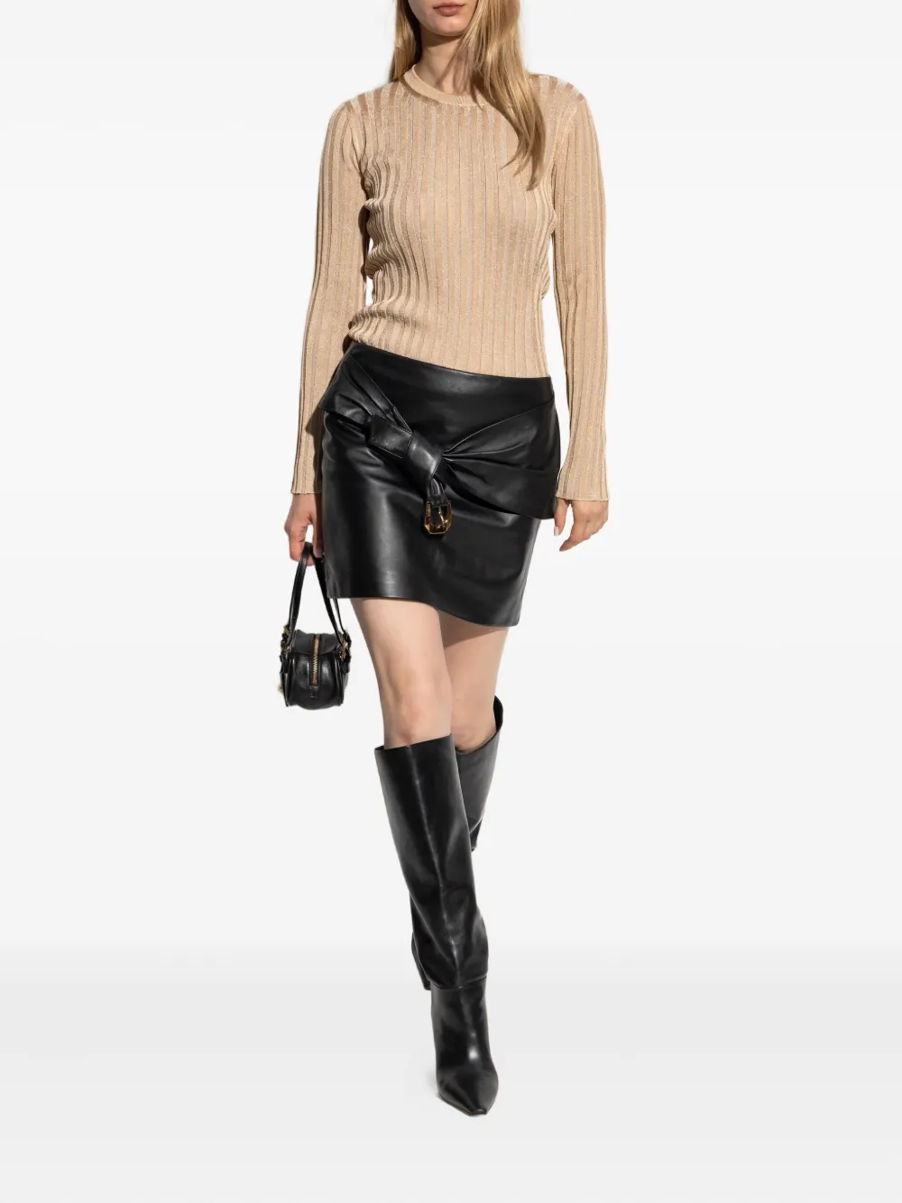 Versace top tejido de canalé manga larga | Playeras y jerséis | Image 2