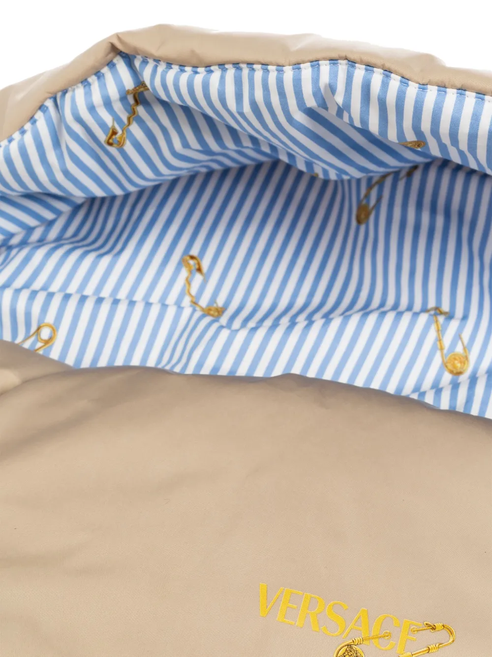 Versace Kids Gewatteerde slaapzak Beige