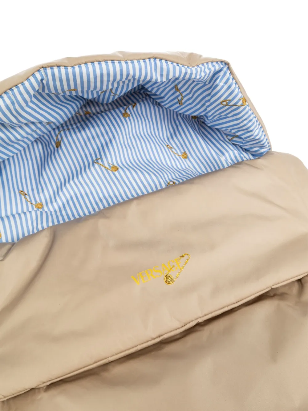 Versace Kids Gewatteerde slaapzak Beige