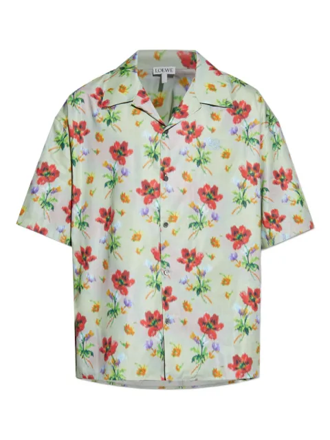 LOEWE camisa con estampado floral