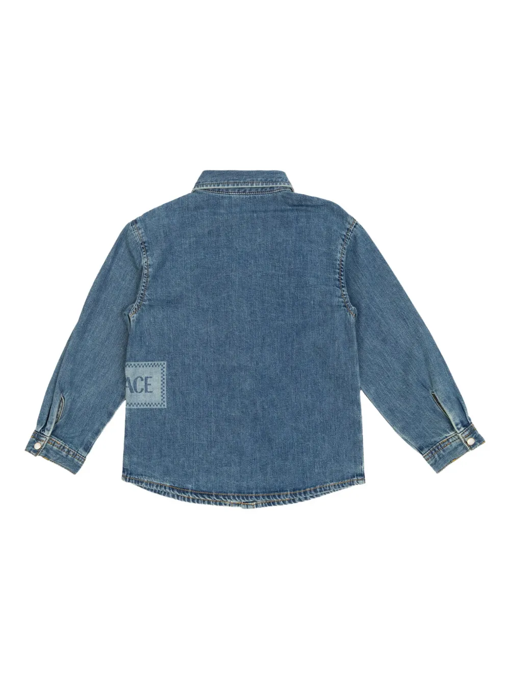 Versace Kids Spijkershirt met knopen Blauw