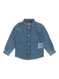 Versace Kids denim button-up shirt - Blue