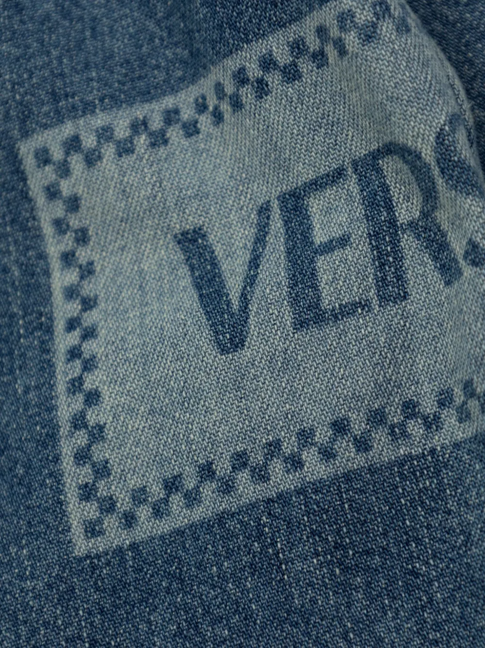Versace Kids Spijkershirt met knopen Blauw