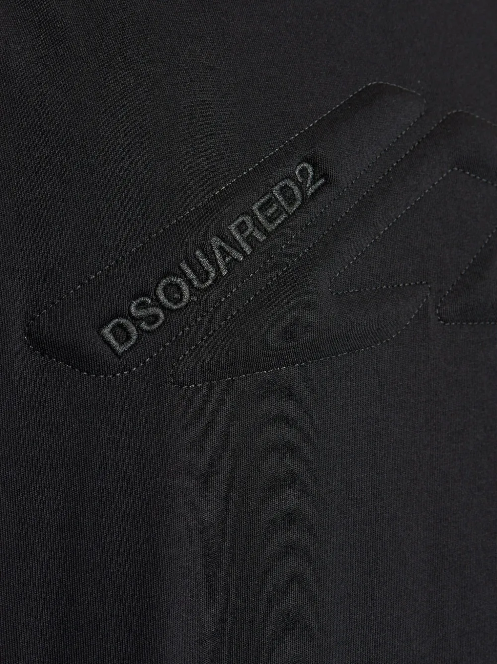 DSQUARED2 T-shirt verfraaid met logo Zwart