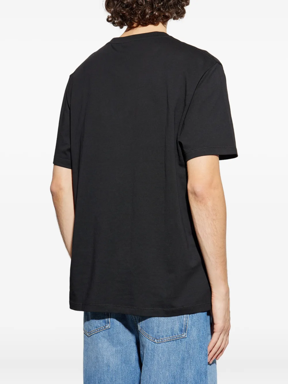 LOEWE T-shirt met geborduurd logo Zwart