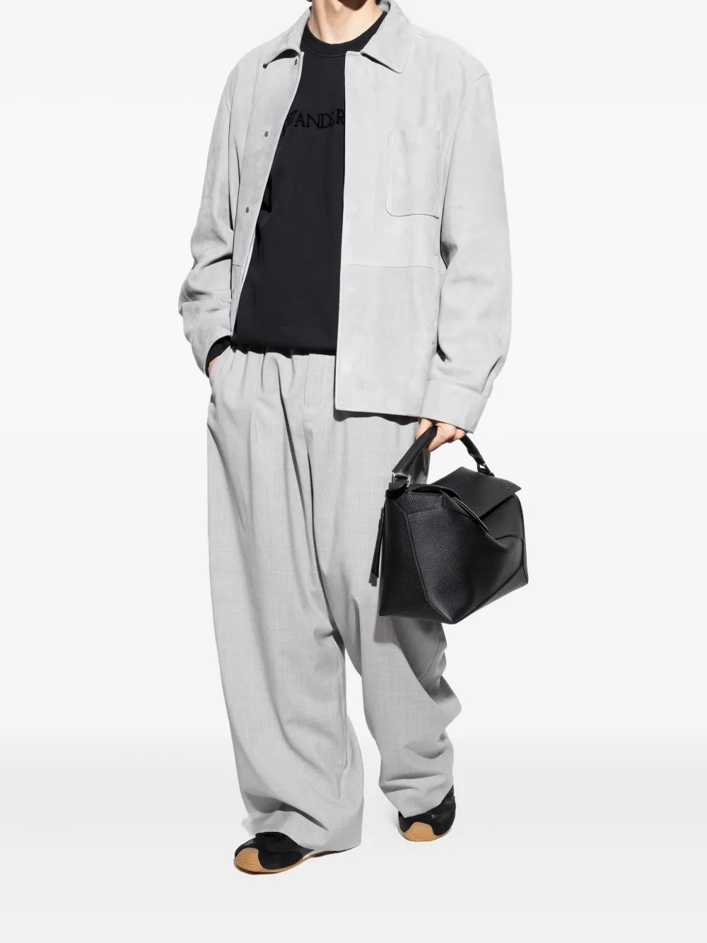 LOEWE Ballet Runner 2.0 leren sneakers Zwart