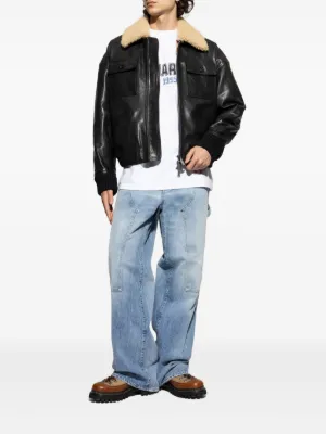 Dsquared2（ディースクエアード）メンズ レザージャケット - FARFETCH