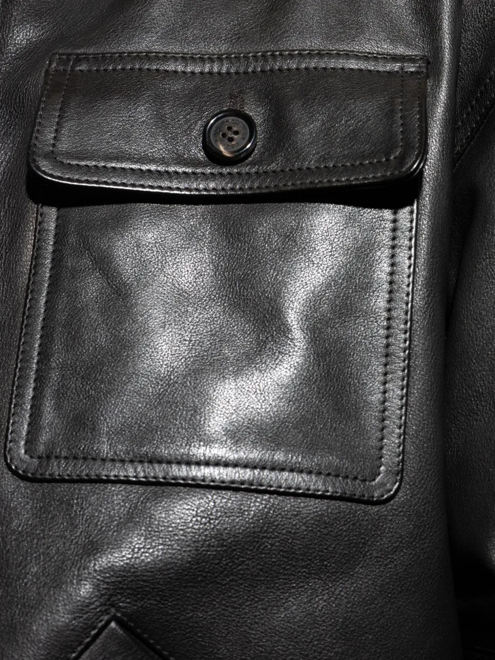 DSQUARED2 Leren bomberjack Zwart