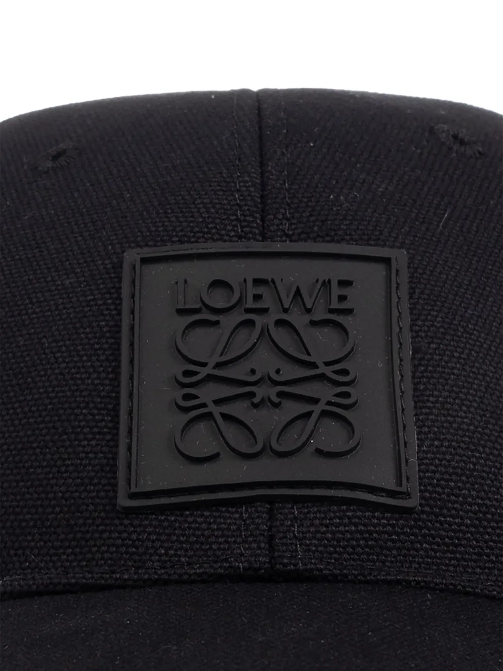 Loewe Anagram-patch Baseball Cap In Black