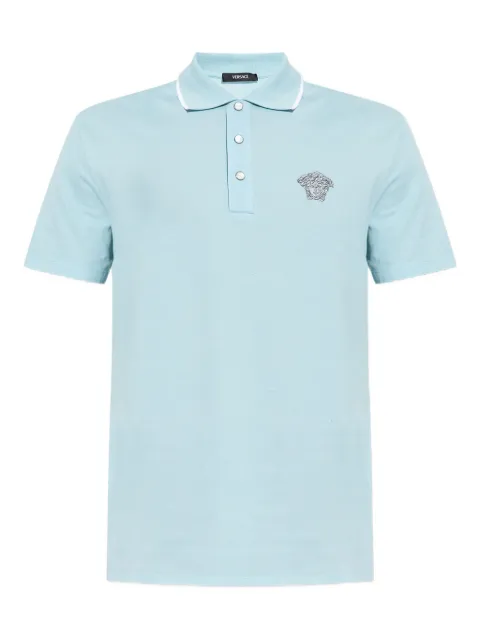 Versace Medusa-embroidered polo shirt