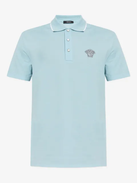 Versace Poloshirt mit Medusa-Stickerei