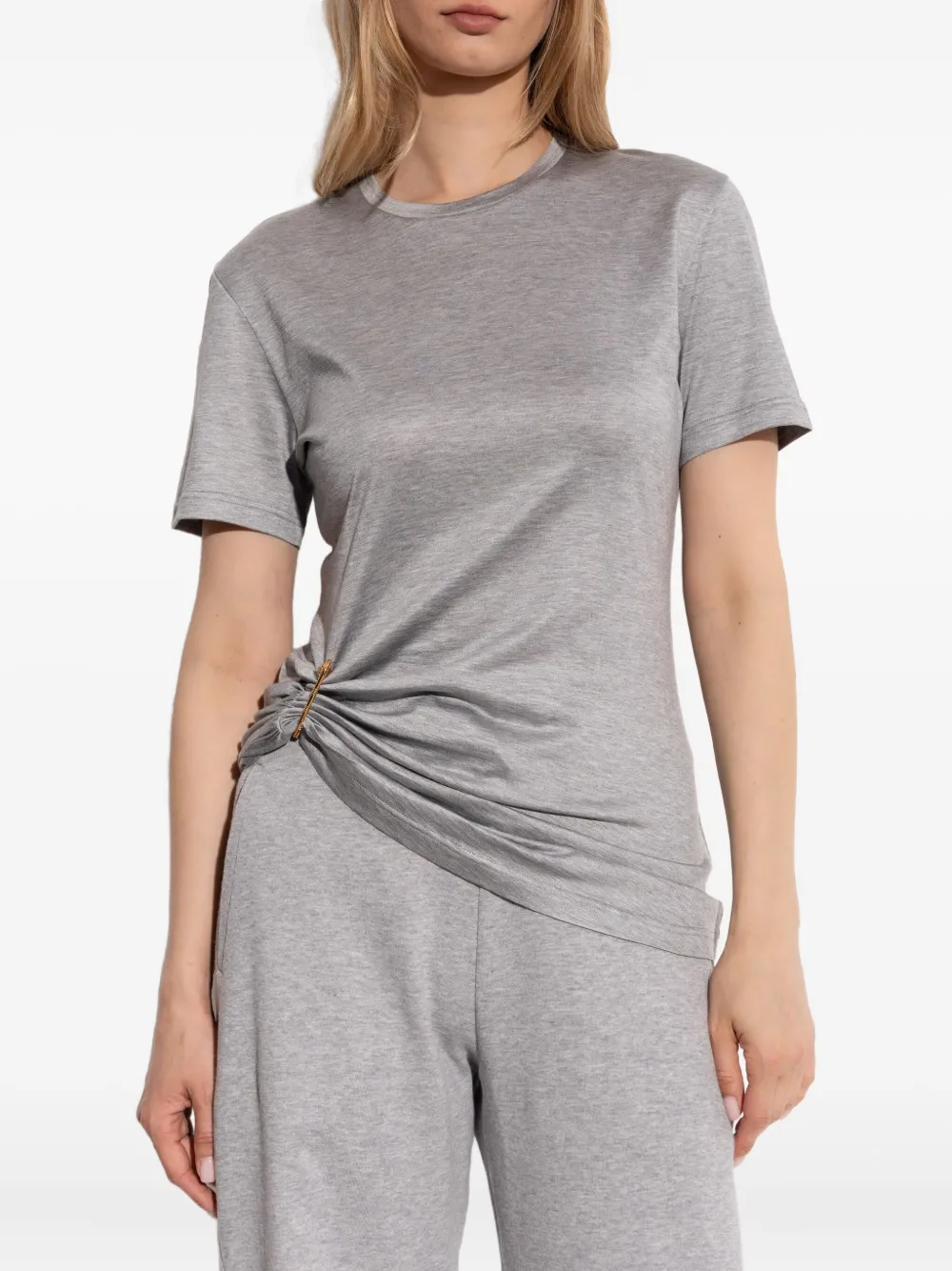 Versace T-shirt met Medusa-speld Grijs