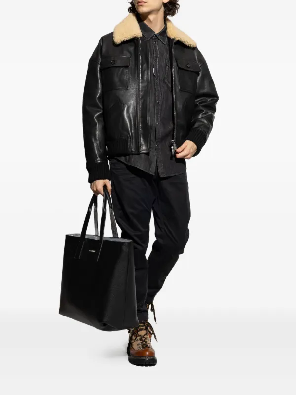 DSQUARED2 ロングスリーブ デニムシャツ | ブラック | FARFETCH JP