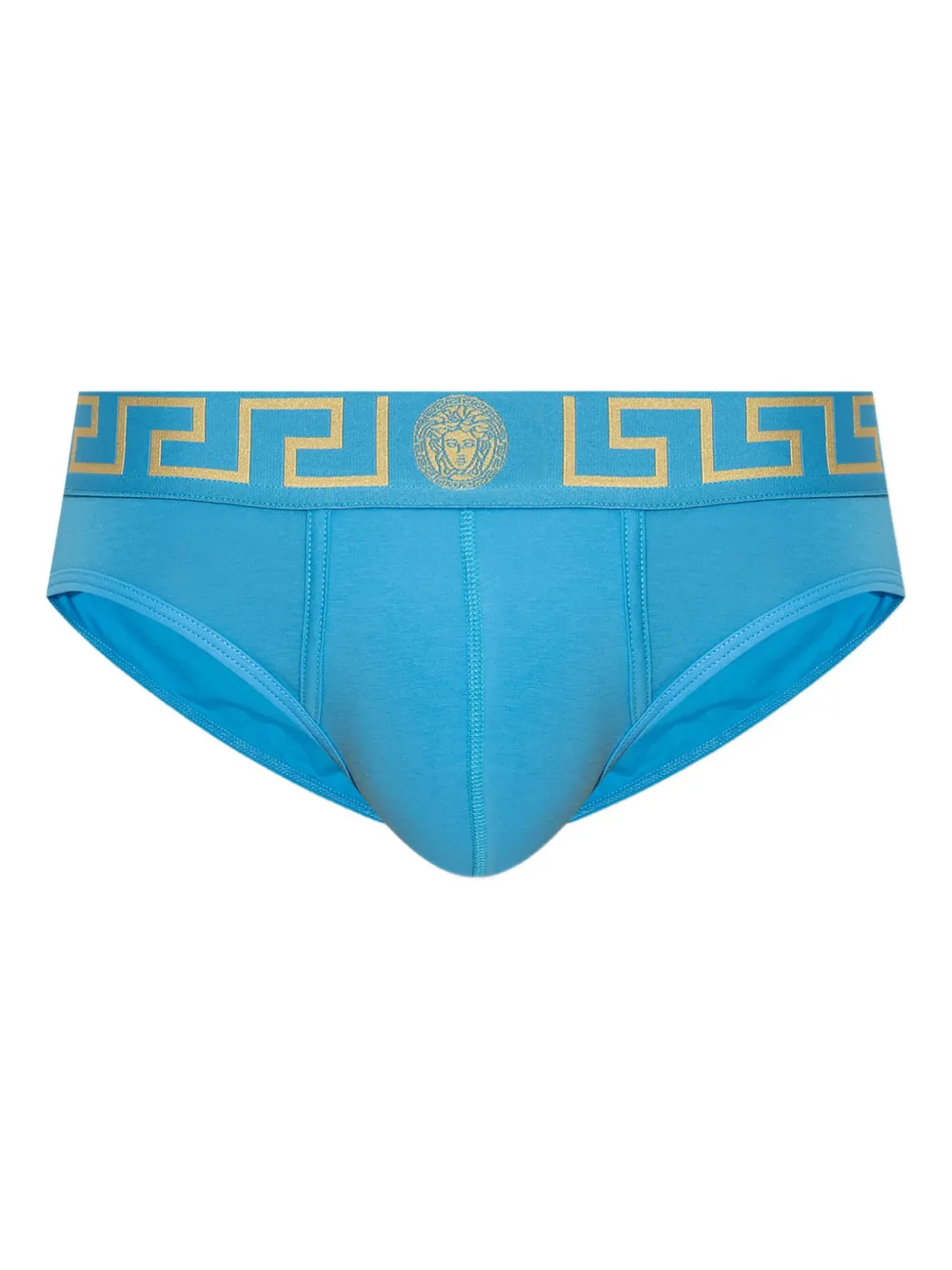 Versace Grecca-waistband briefs Blauw