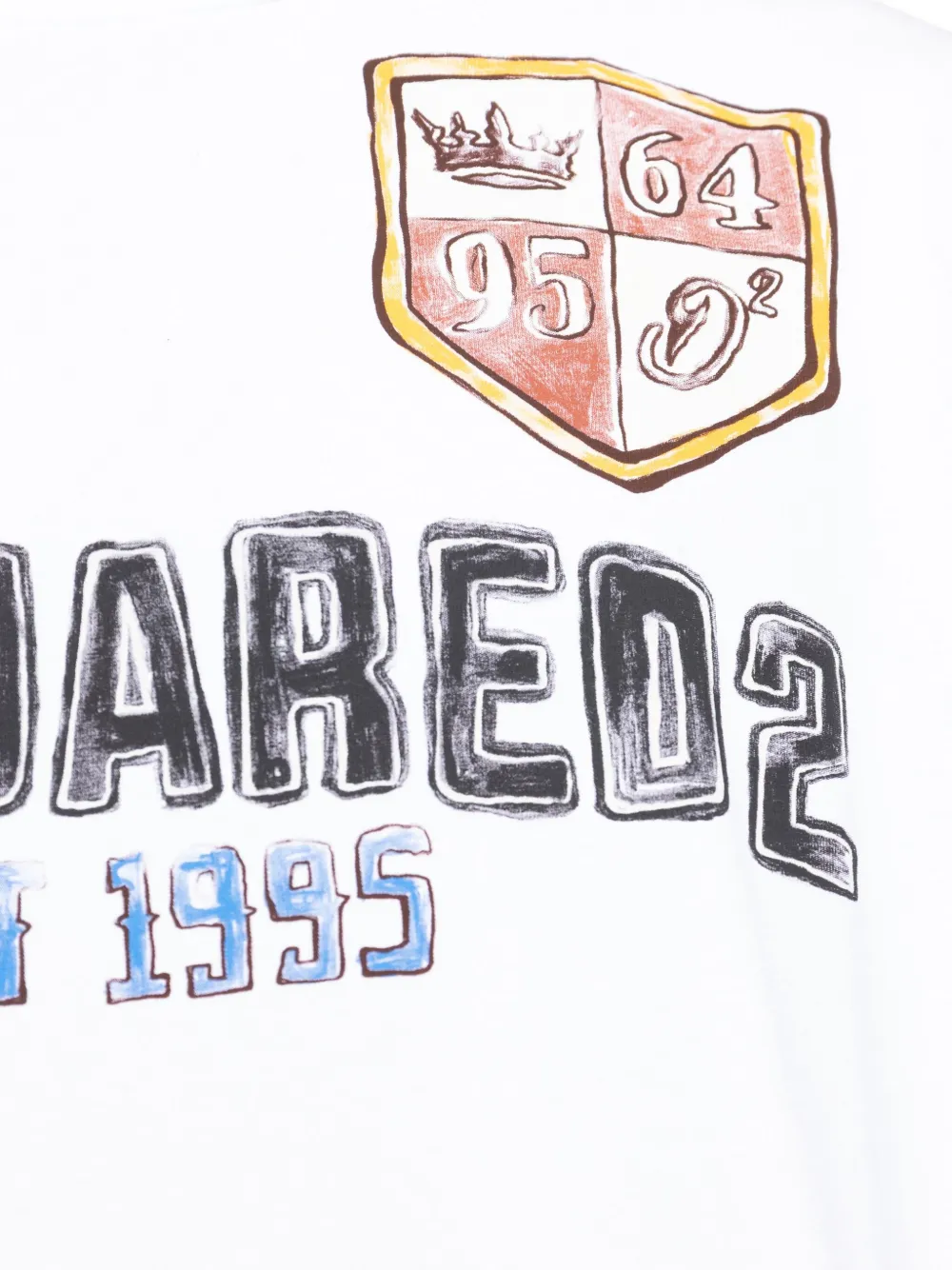 DSQUARED2 T-shirt met logoprint Wit