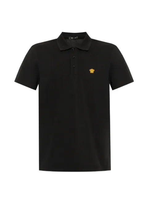 Versace polo en piqué à motif Medusa brodé
