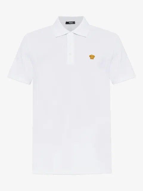 Versace Medusa-embellished polo shirt