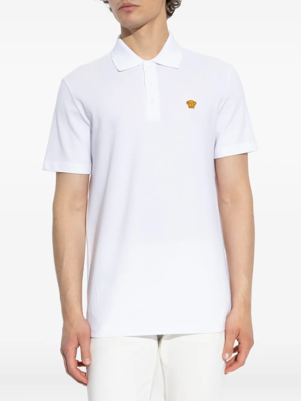 Versace Medusa poloshirt Wit