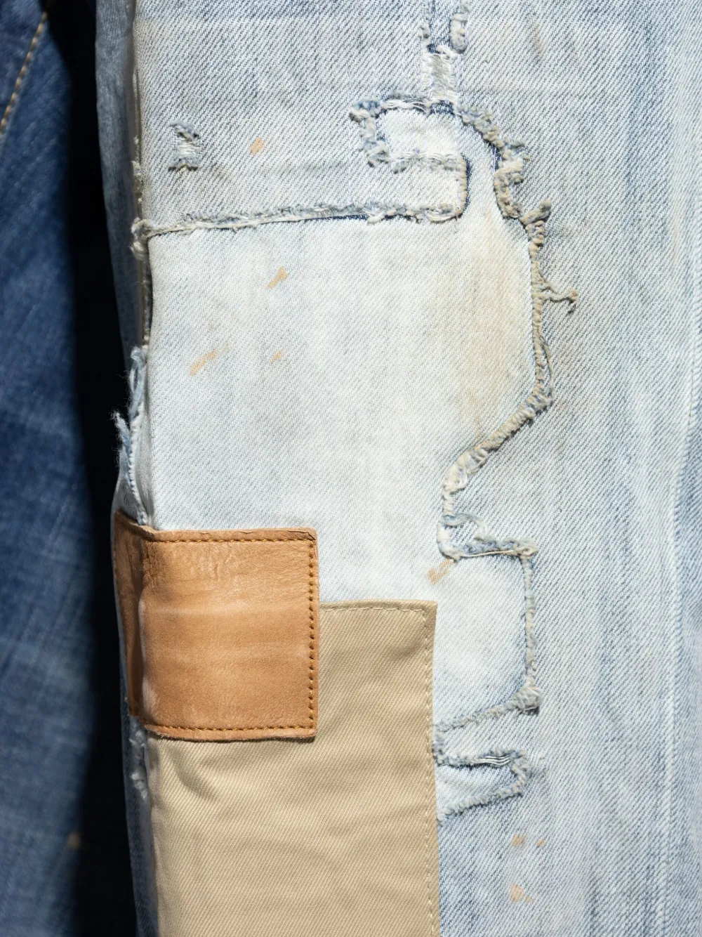 DSQUARED2 Jeans met vervaagd patchwork Blauw