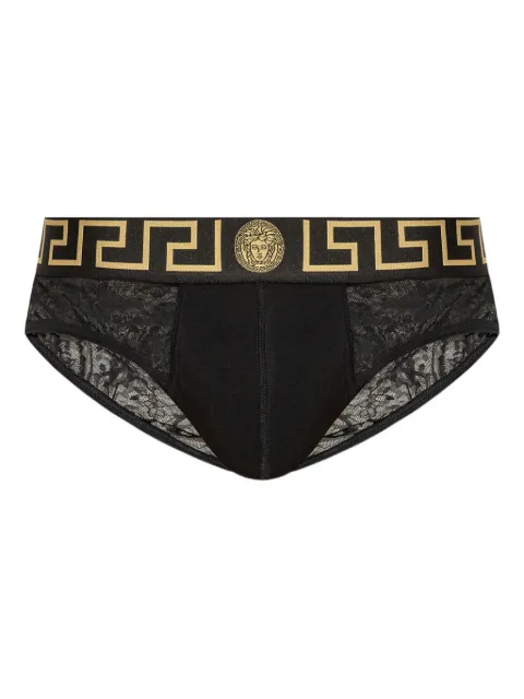 Versace Grecca lace briefs