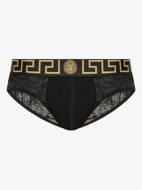 Versace Grecca lace briefs