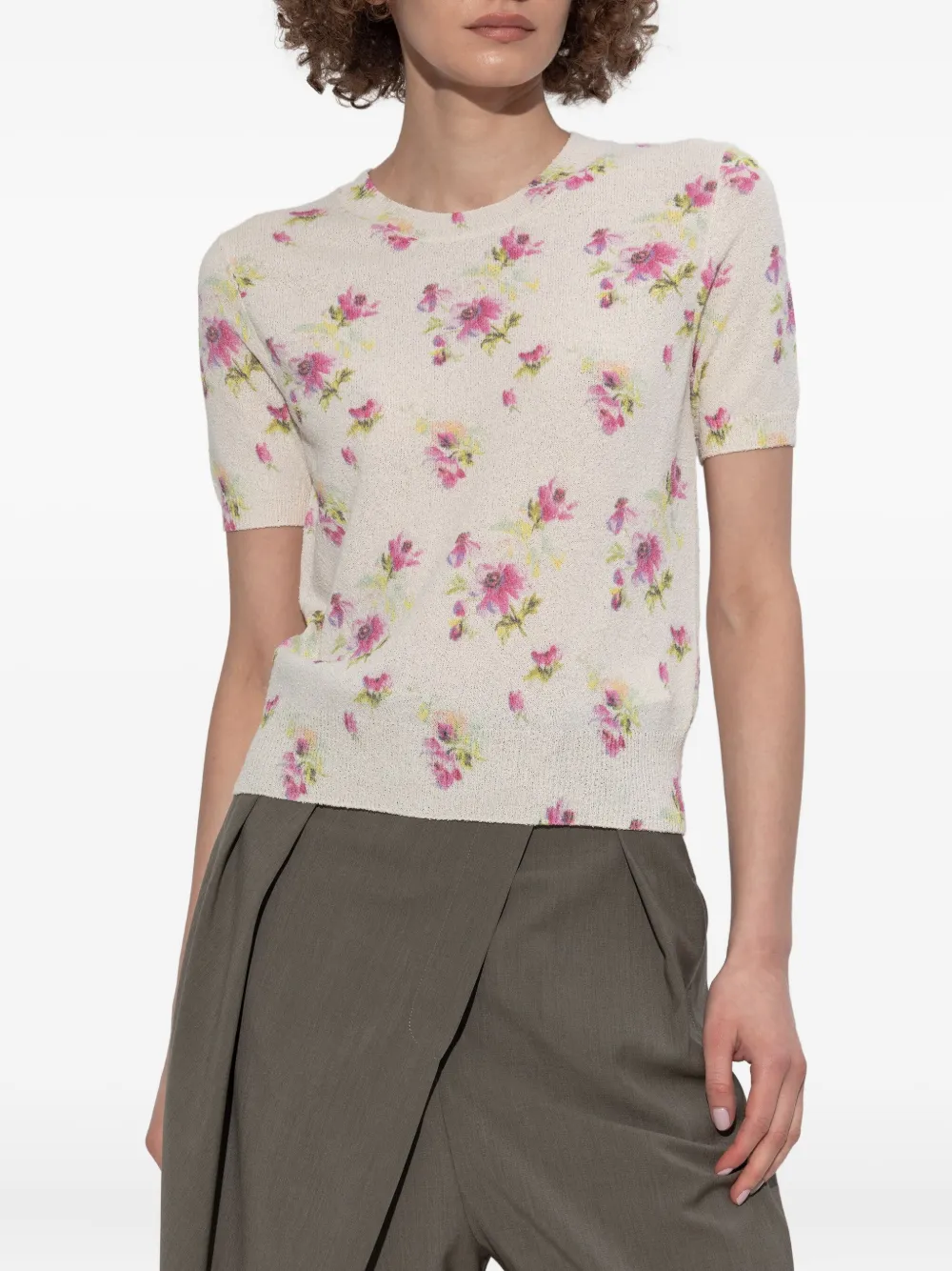 LOEWE Top met korte mouwen Wit