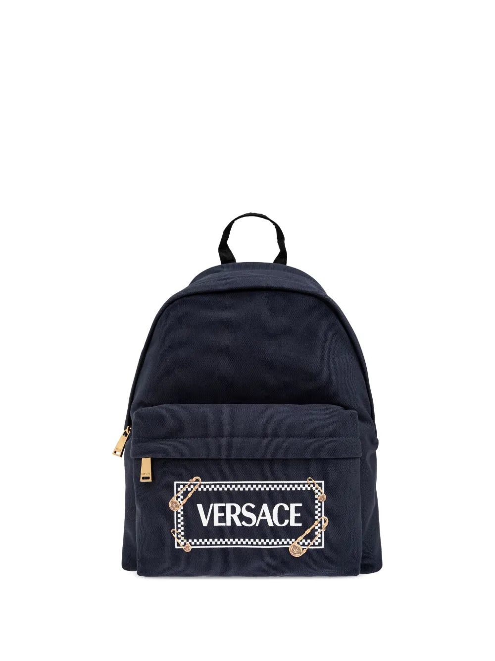 Versace Kids Safety Pin-logo backpack Blauw