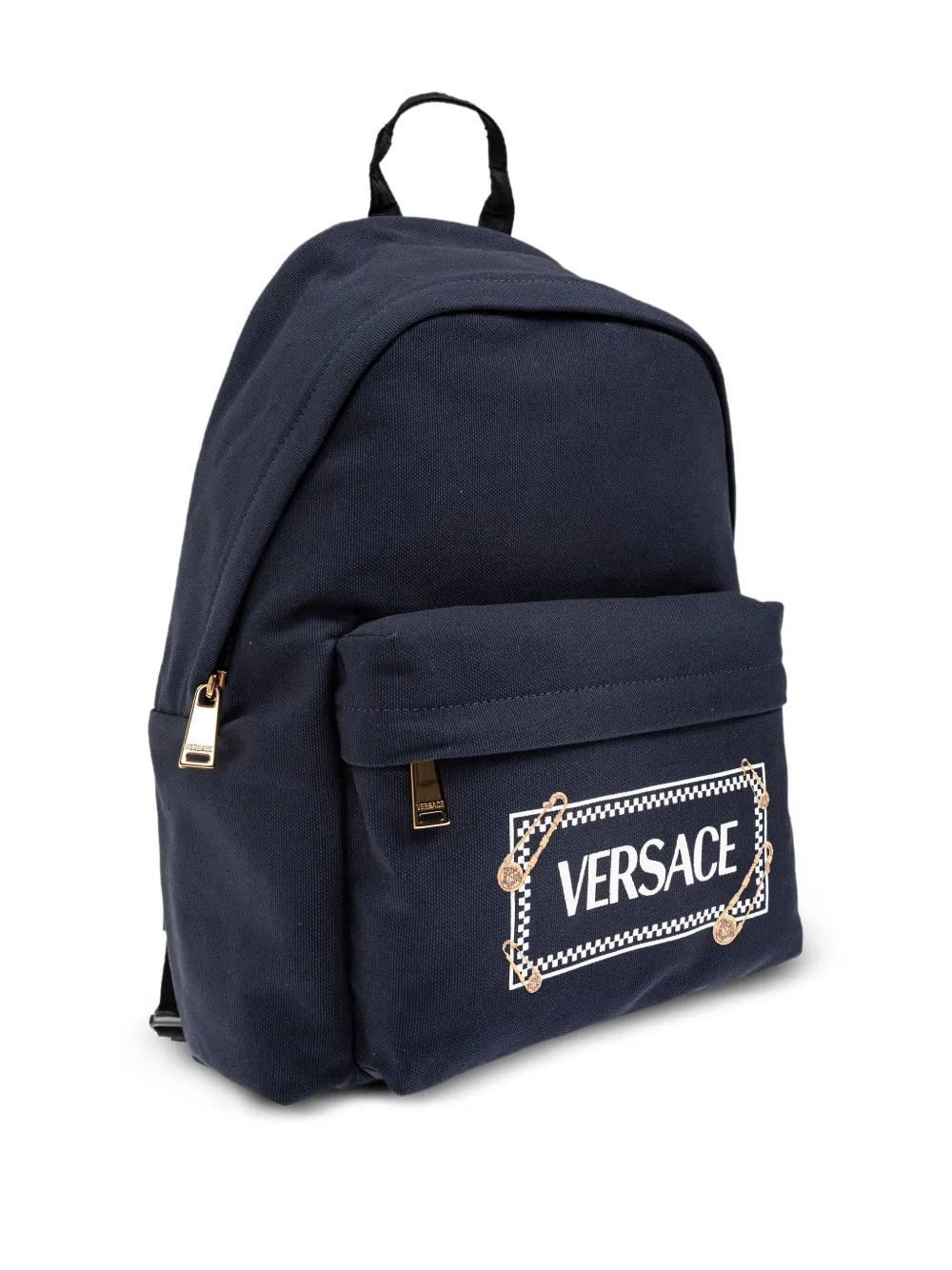 Versace Kids Rugzak met Safety Pin-logo Blauw