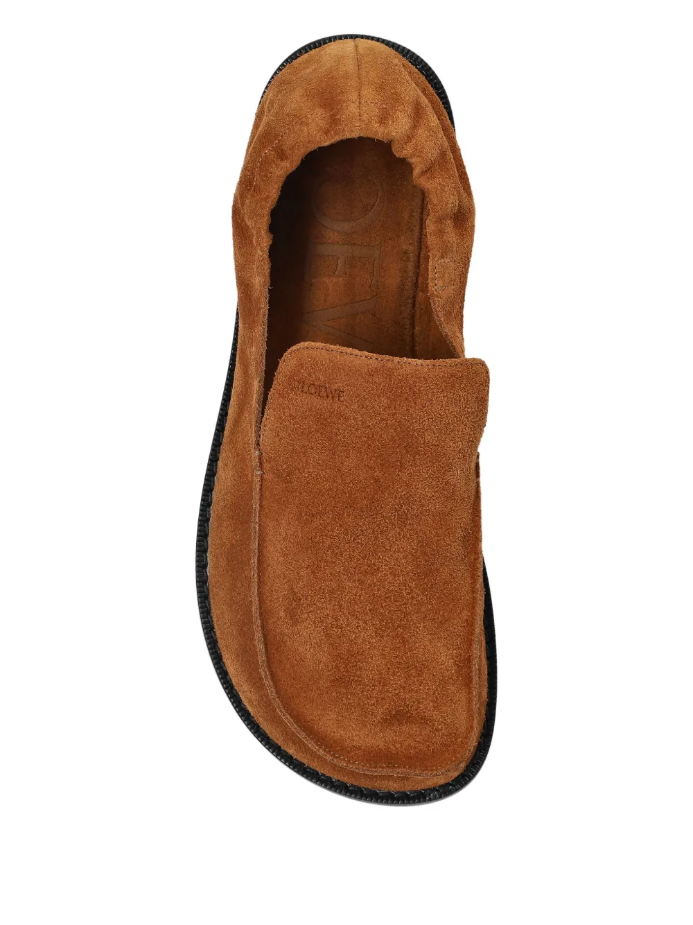 LOEWE Flex suède loafers Bruin