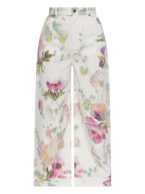 LOEWE floral-print trousers