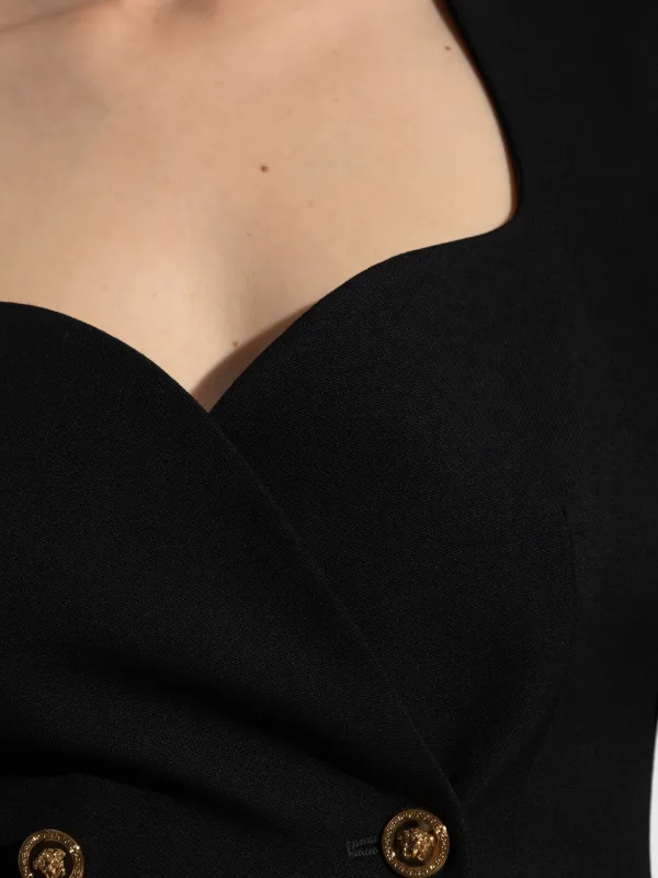 Versace double-breasted Blazer Dress | Black | FARFETCH GE Versace double-breasted Blazer Dress | Black | FARFETCH GE