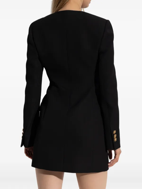 slim fit dress slacks Double Breasted Gold Button Blazer Dress for Women Mini Blazer Dresses  SD  Dresscode & Fashiontrends