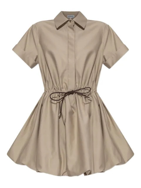 LOEWE drawstring-waist bubble dress