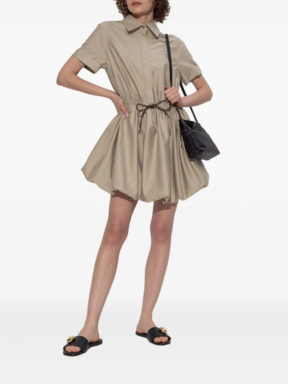 LOEWE Jurk met trekkoordtaille Beige