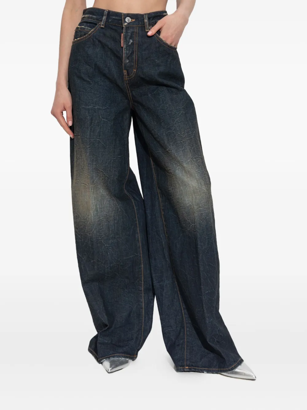 DSQUARED2 Jeans met vervaagd effect Blauw