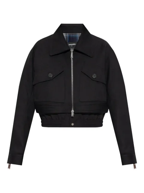 DSQUARED2 cropped zip-front jacket