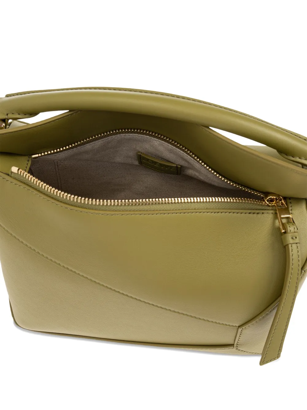 LOEWE Puzzle Edge leather tote bag Groen