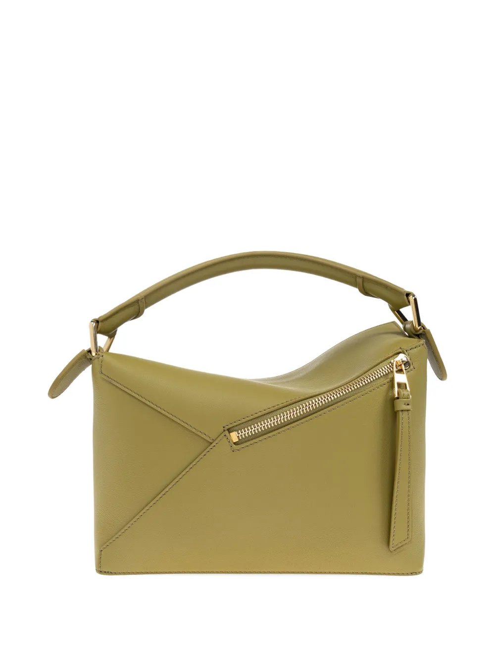 LOEWE Puzzle Edge leather tote bag Groen