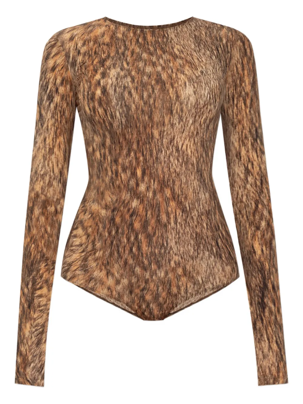 MM6 Maison Margiela Romper met dierenprint Bruin
