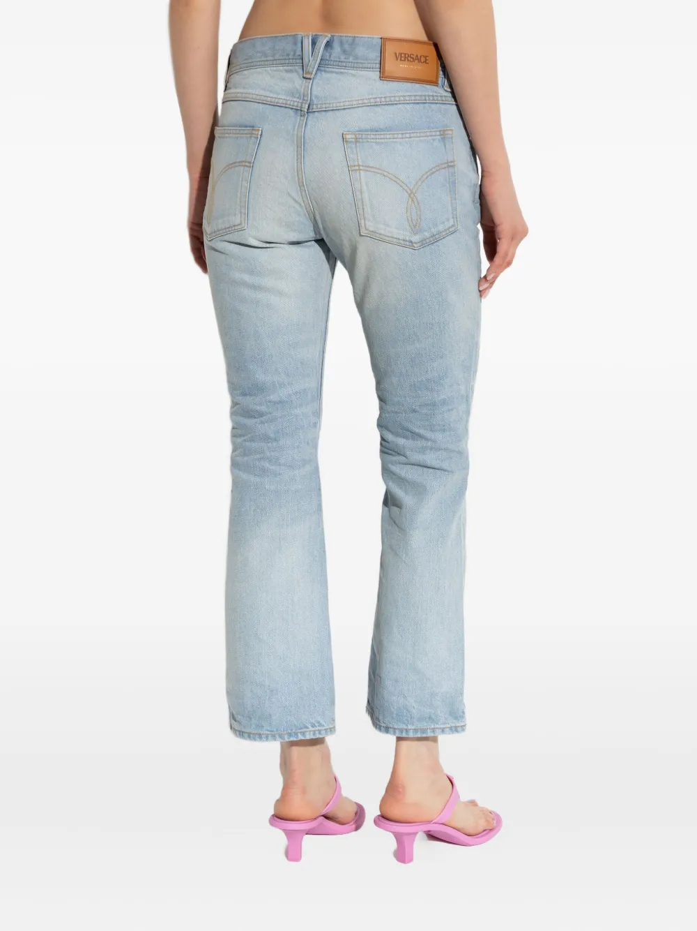 Versace Jeans met logopatch Blauw