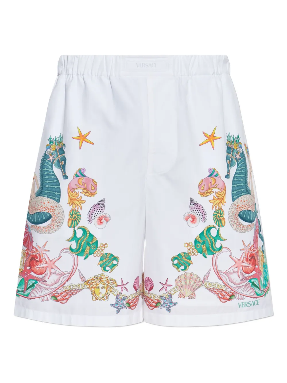 Versace graphic-print shorts | White | Image 1