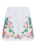 Versace graphic-print shorts - White