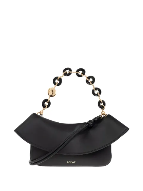 LOEWE chain-link ruffled shoulder bag