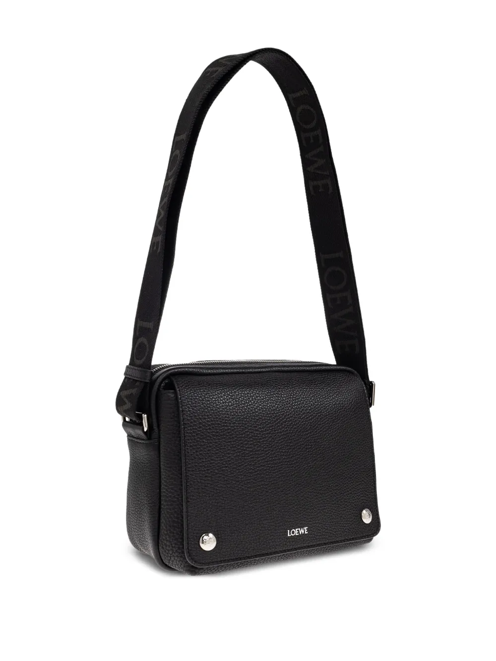LOEWE medium Pebble leather shoulder bag Zwart