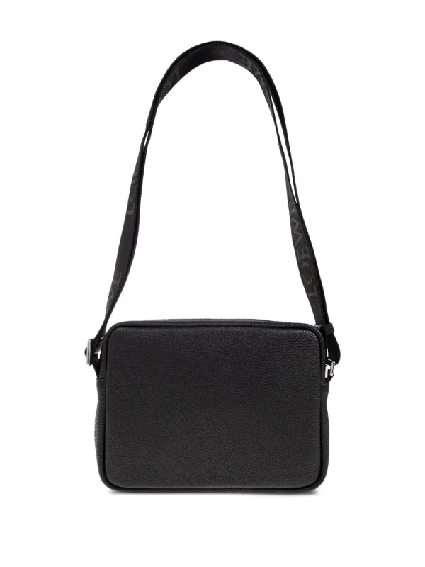 ロエベ ブラックレザー Pebble スモールウォレット Pebble small vertical wallet in shiny nappa calfskin Black