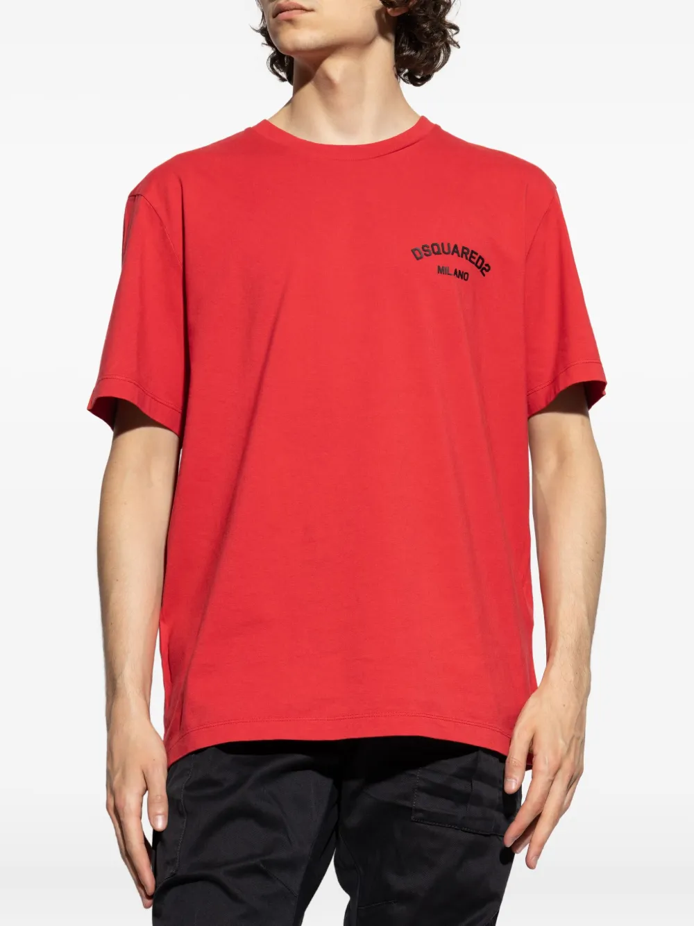 DSQUARED2 T-shirt met logoprint Rood