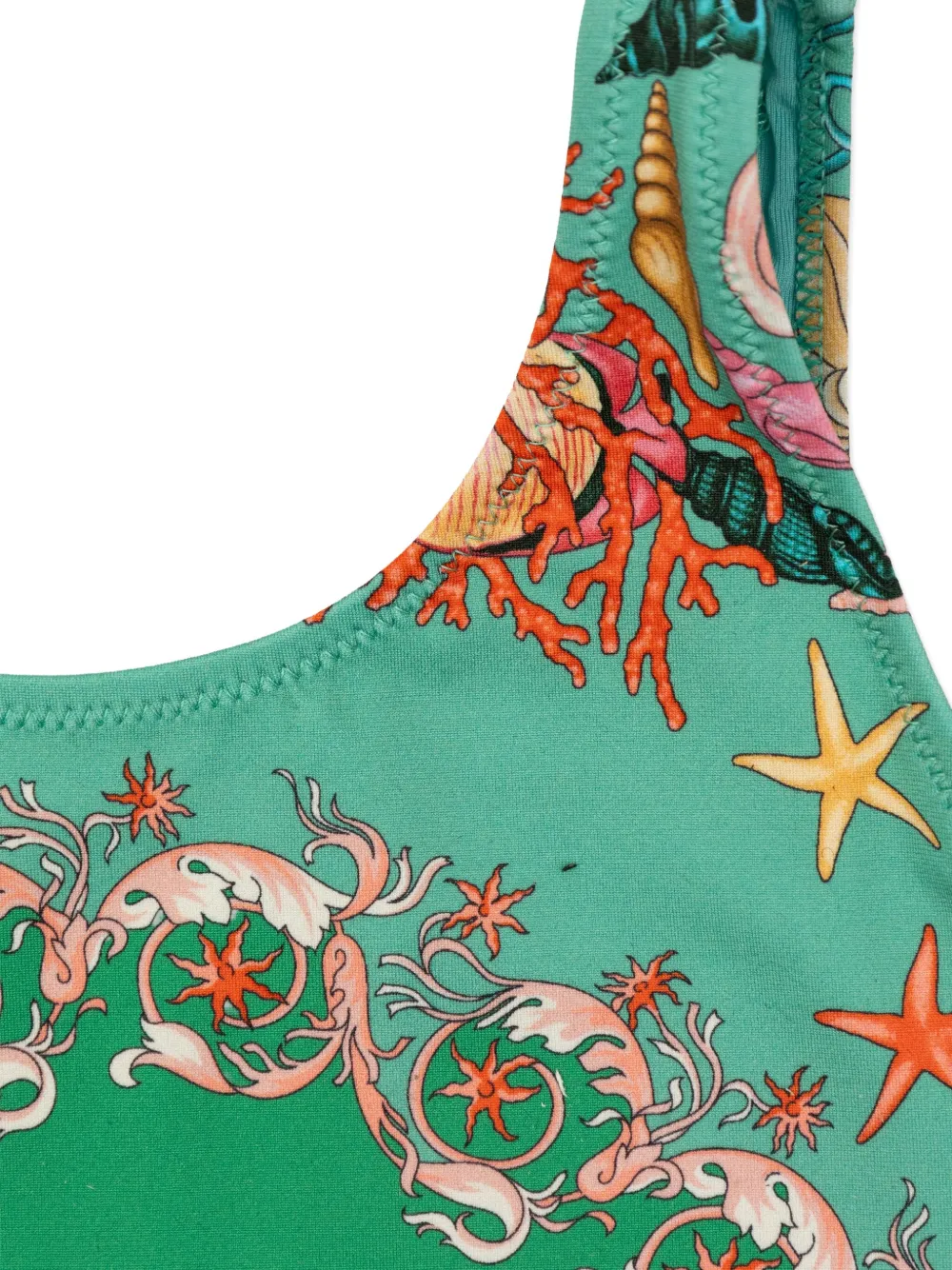 Versace Kids Badpak met grafische print Groen