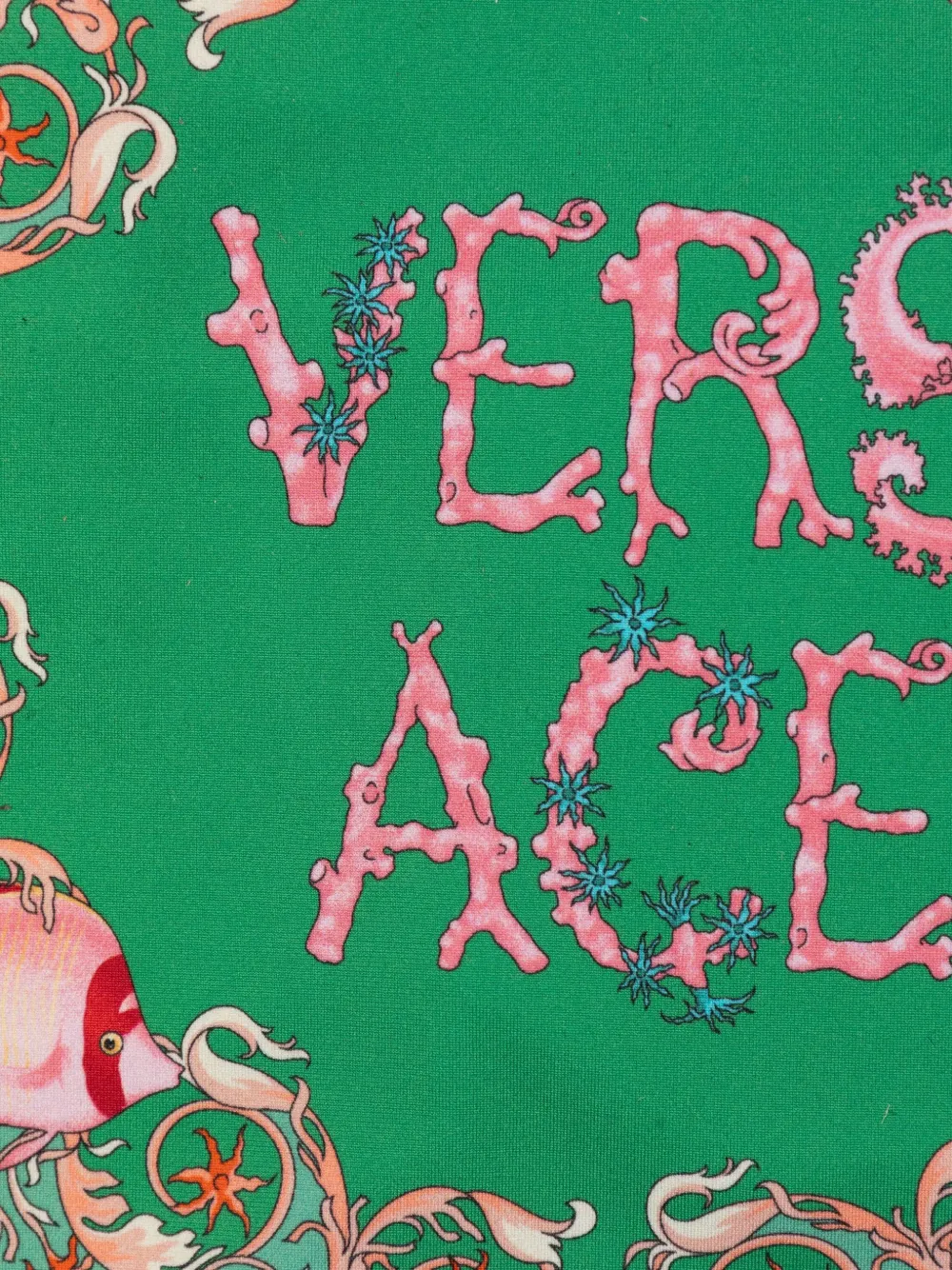 Versace Kids Badpak met grafische print Groen